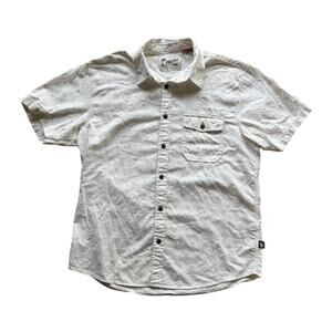 Howler Bros White Button Up Pocket Shirt Size Medium Western